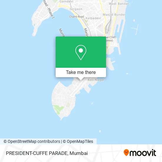 PRESIDENT-CUFFE PARADE map