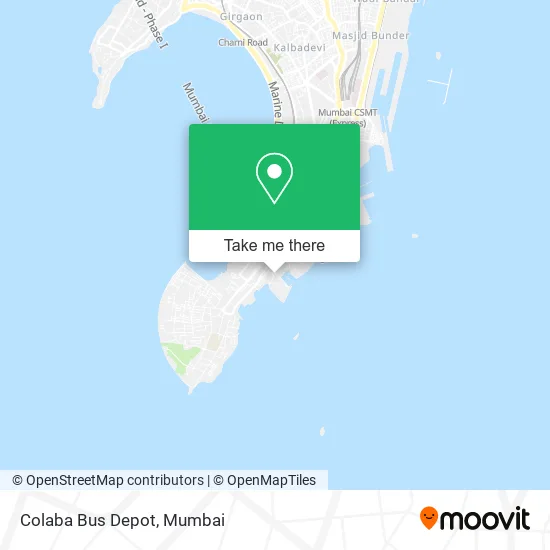 Colaba Bus Depot map