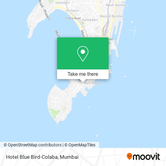 Hotel Blue Bird-Colaba map