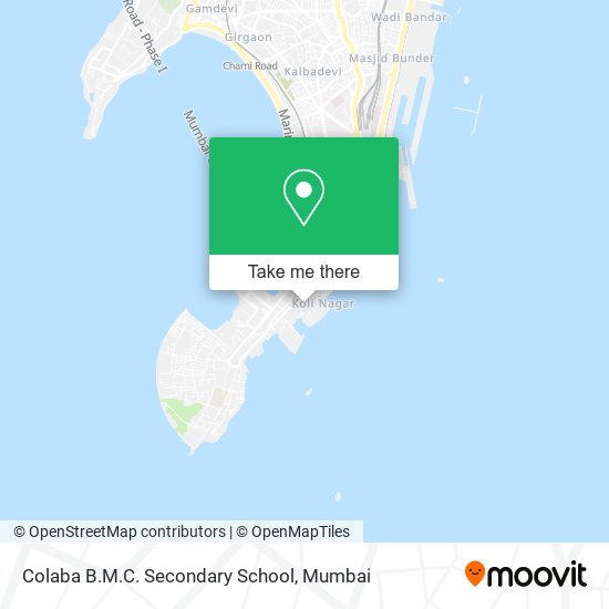 Colaba B.M.C. Secondary School map