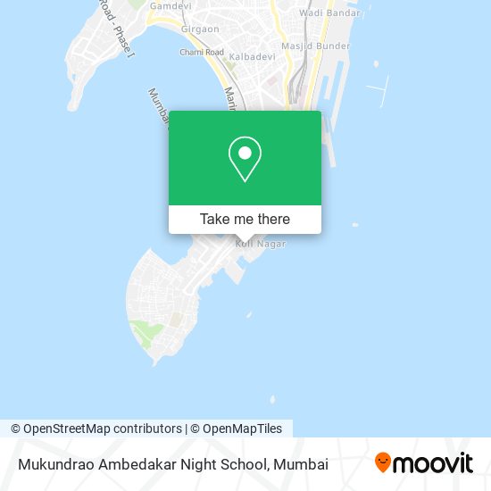 Mukundrao Ambedakar Night School map