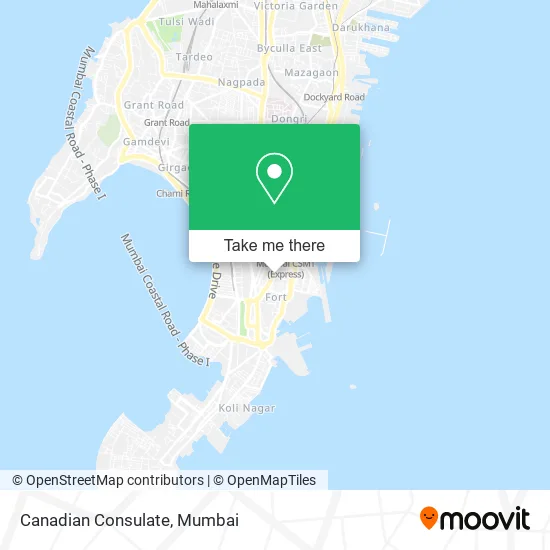 Canadian Consulate map