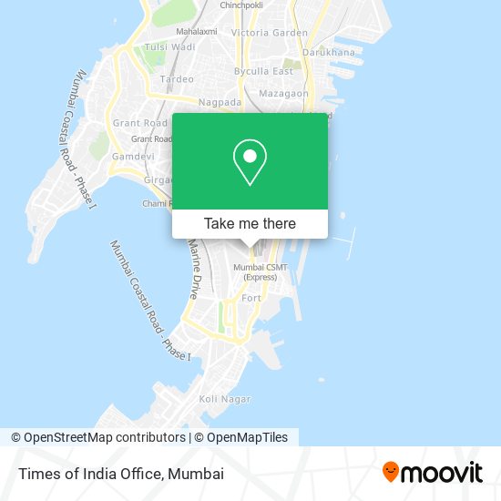 Times of India Office map