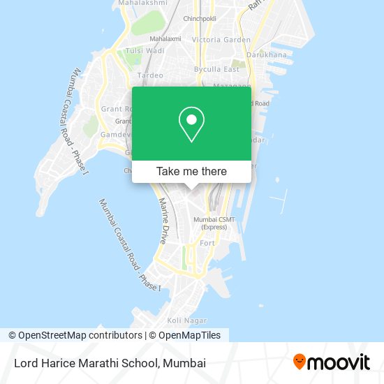 Lord Harice Marathi School map