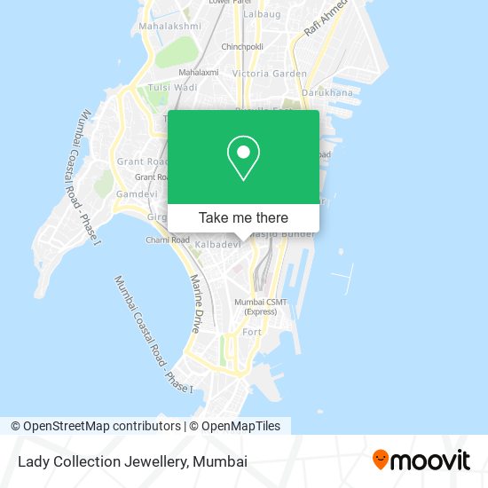 Lady Collection Jewellery map