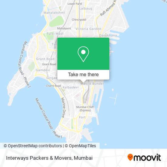 Interways Packers & Movers map