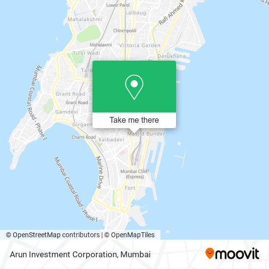 Arun Investment Corporation map