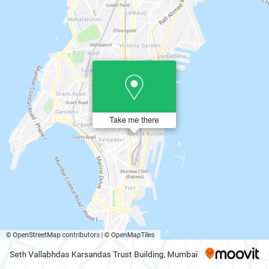 Seth Vallabhdas Karsandas Trust Building map