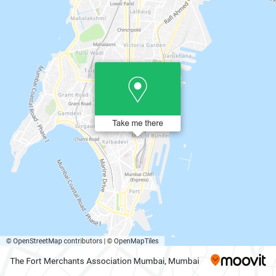 The Fort Merchants Association Mumbai map