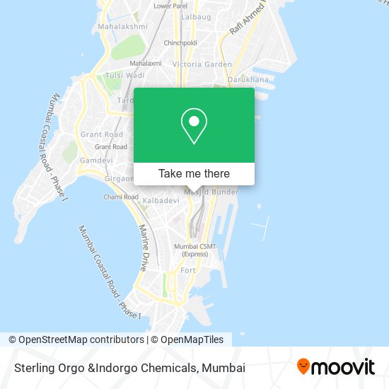 Sterling Orgo &Indorgo Chemicals map