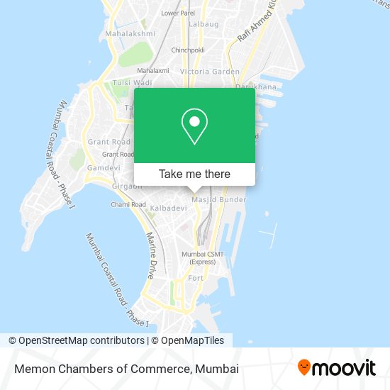 Memon Chambers of Commerce map
