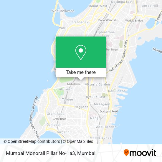 Mumbai Monorail Pillar No-1a3 map