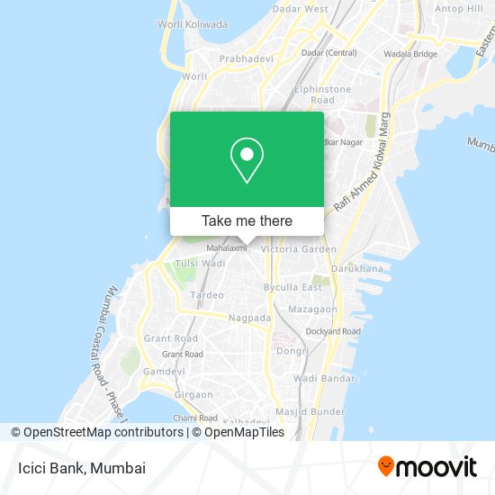 Icici Bank map