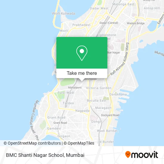 BMC Shanti Nagar School map