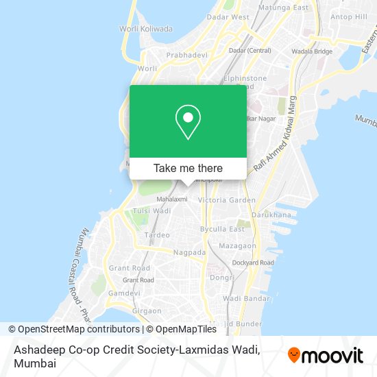 Ashadeep Co-op Credit Society-Laxmidas Wadi map