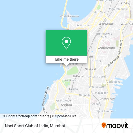 Nsci Sport Club of India map