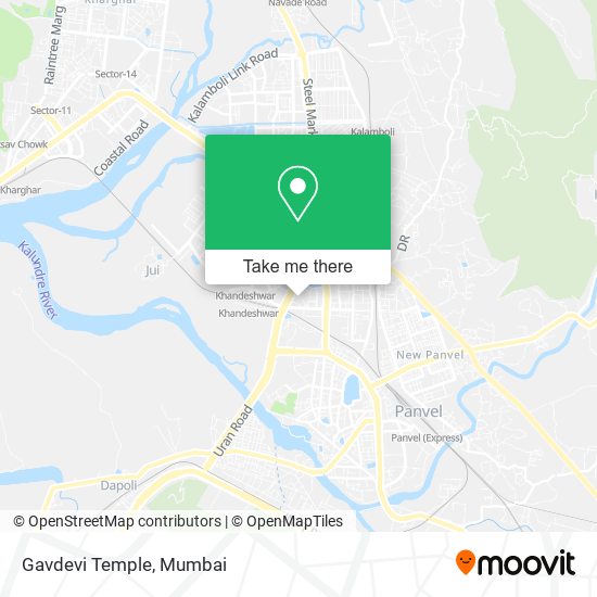 Gavdevi Temple map