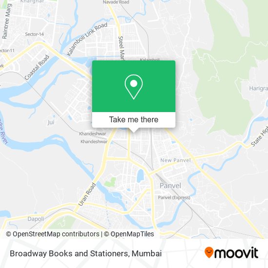 Broadway Books and Stationers map