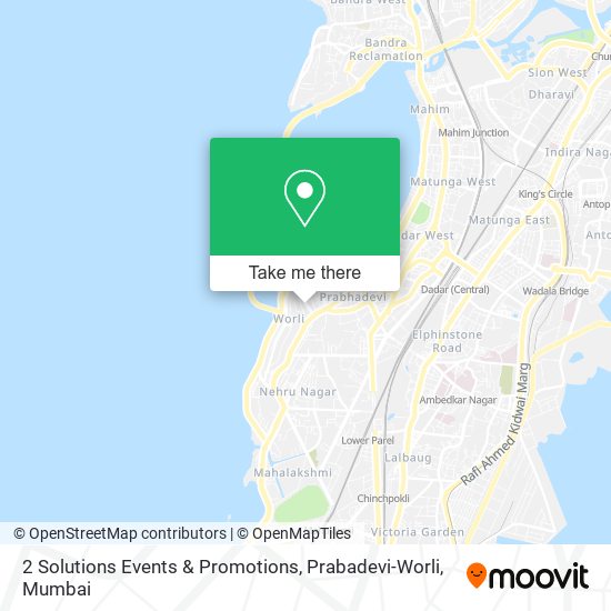 2 Solutions Events & Promotions, Prabadevi-Worli map