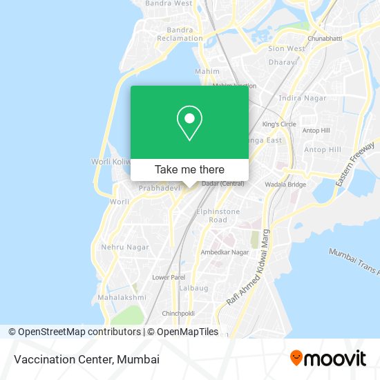 Vaccination Center map