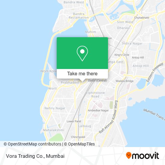 Vora Trading Co. map