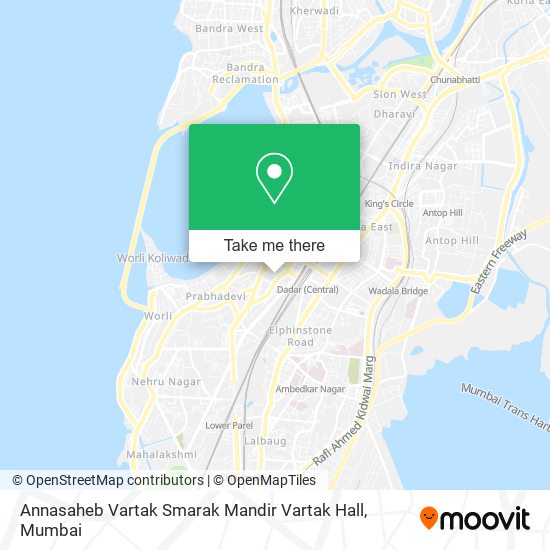 Annasaheb Vartak Smarak Mandir Vartak Hall map