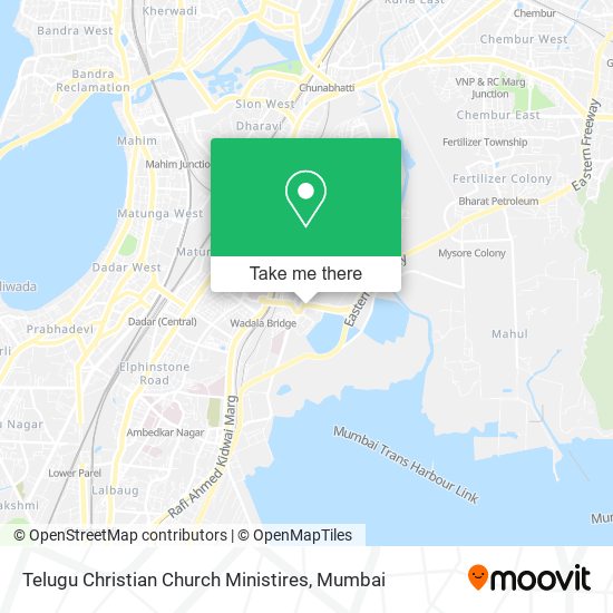 Telugu Christian Church Ministires map