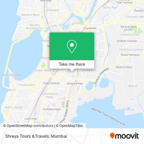 Shreya Tours &Travels map