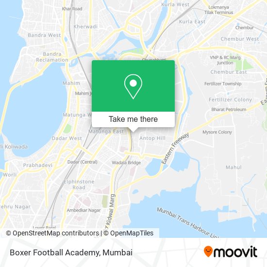 Boxer Football Academy map