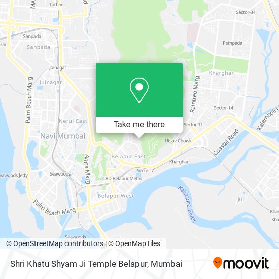 Shri Khatu Shyam Ji Temple Belapur map