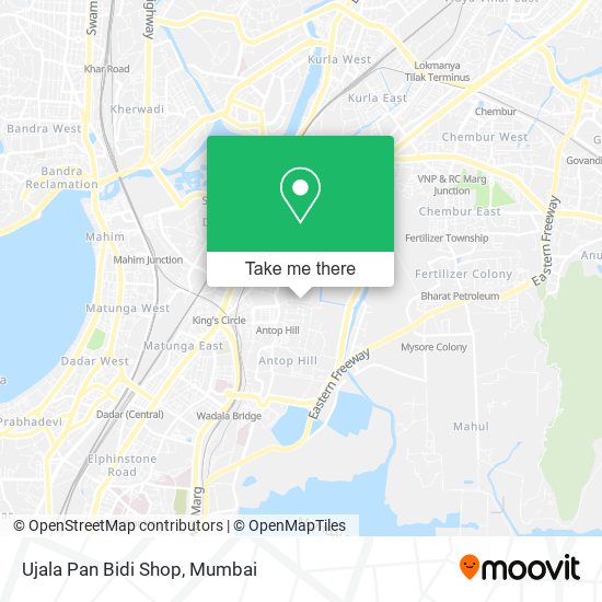 Ujala Pan Bidi Shop map