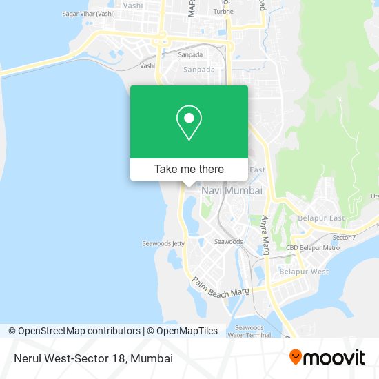 Nerul West-Sector 18 map