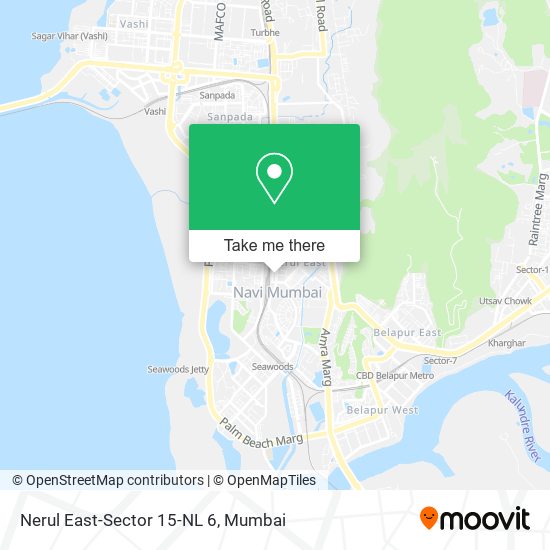 Nerul East-Sector 15-NL 6 map