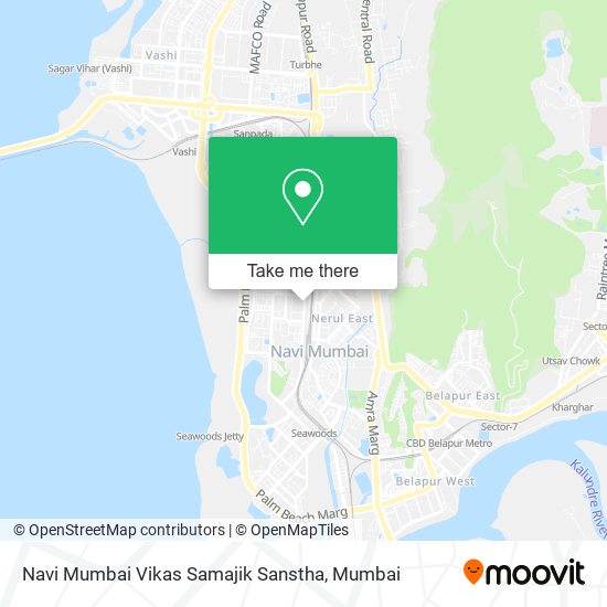 Navi Mumbai Vikas Samajik Sanstha map