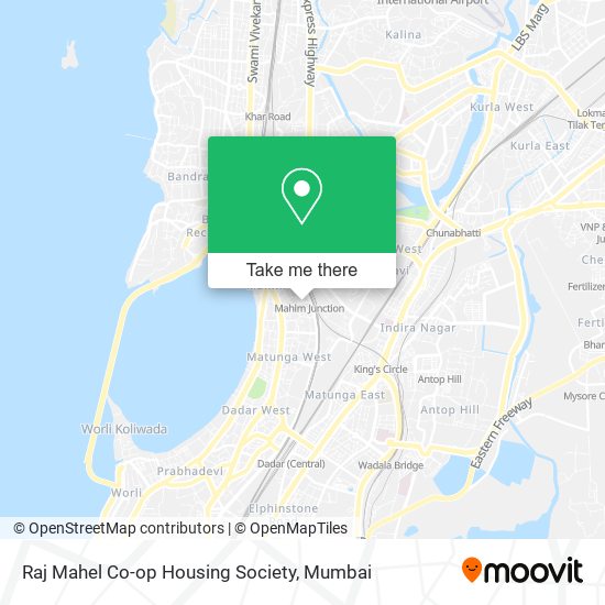 Raj Mahel Co-op Housing Society map