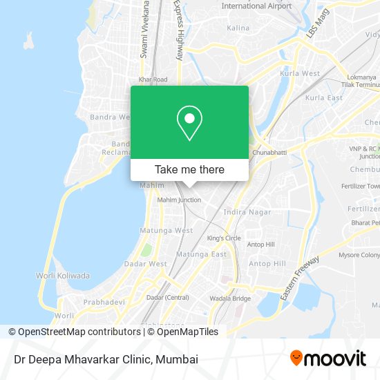 Dr Deepa Mhavarkar Clinic map