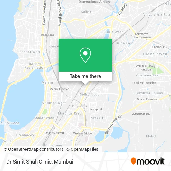Dr Simit Shah Clinic map