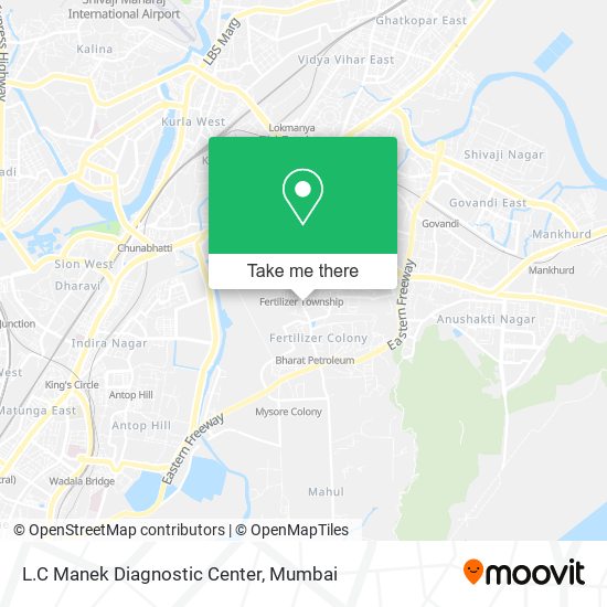 L.C Manek Diagnostic Center map