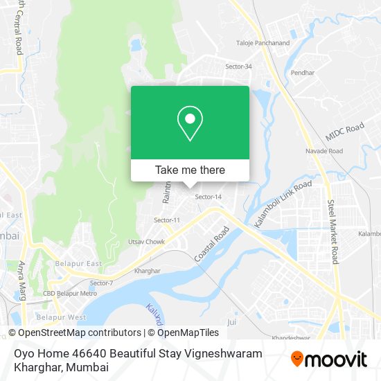 Oyo Home 46640 Beautiful Stay Vigneshwaram Kharghar map