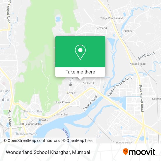 Wonderland School Kharghar map