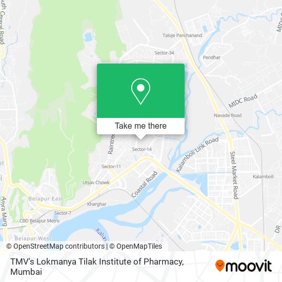 TMV's Lokmanya Tilak Institute of Pharmacy map