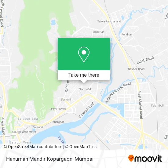 Hanuman Mandir Kopargaon map