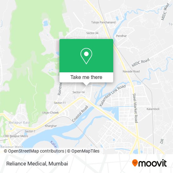 Reliance Medical map