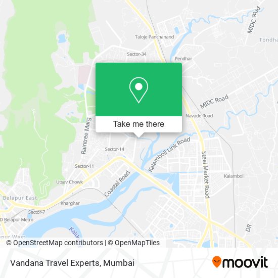 Vandana Travel Experts map