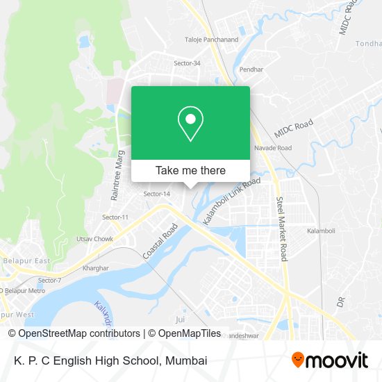 K. P. C English High School map