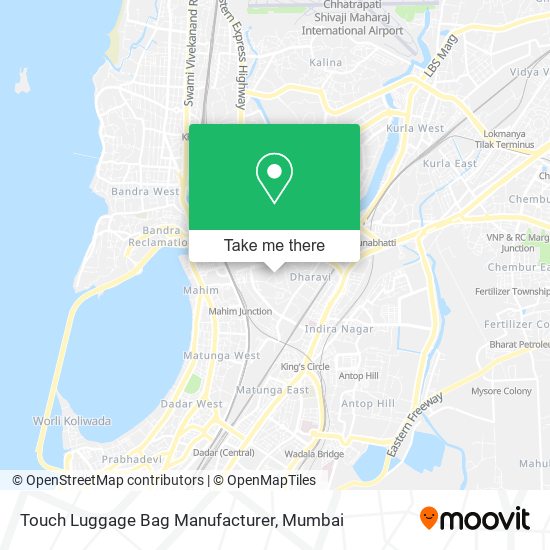 Touch Luggage Bag Manufacturer map