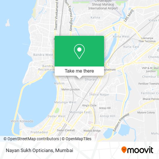 Nayan Sukh Opticians map