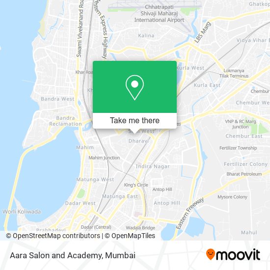 Aara Salon and Academy map