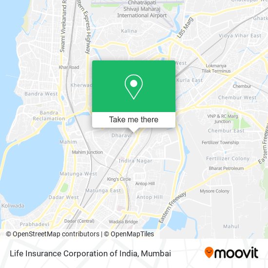 Life Insurance Corporation of India map