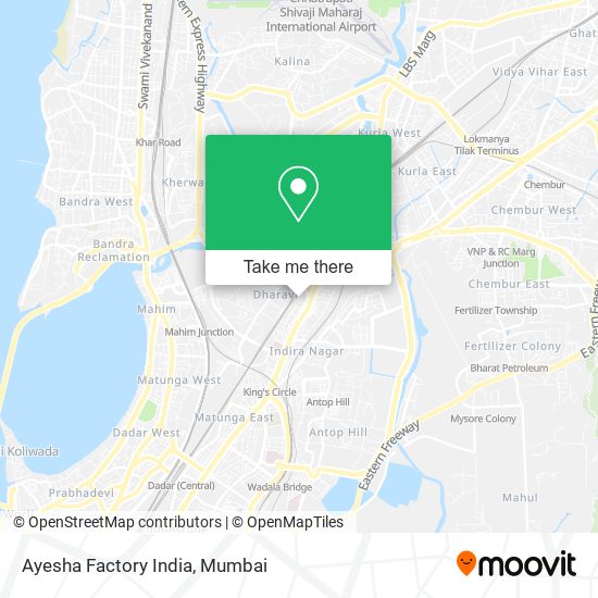 Ayesha Factory India map